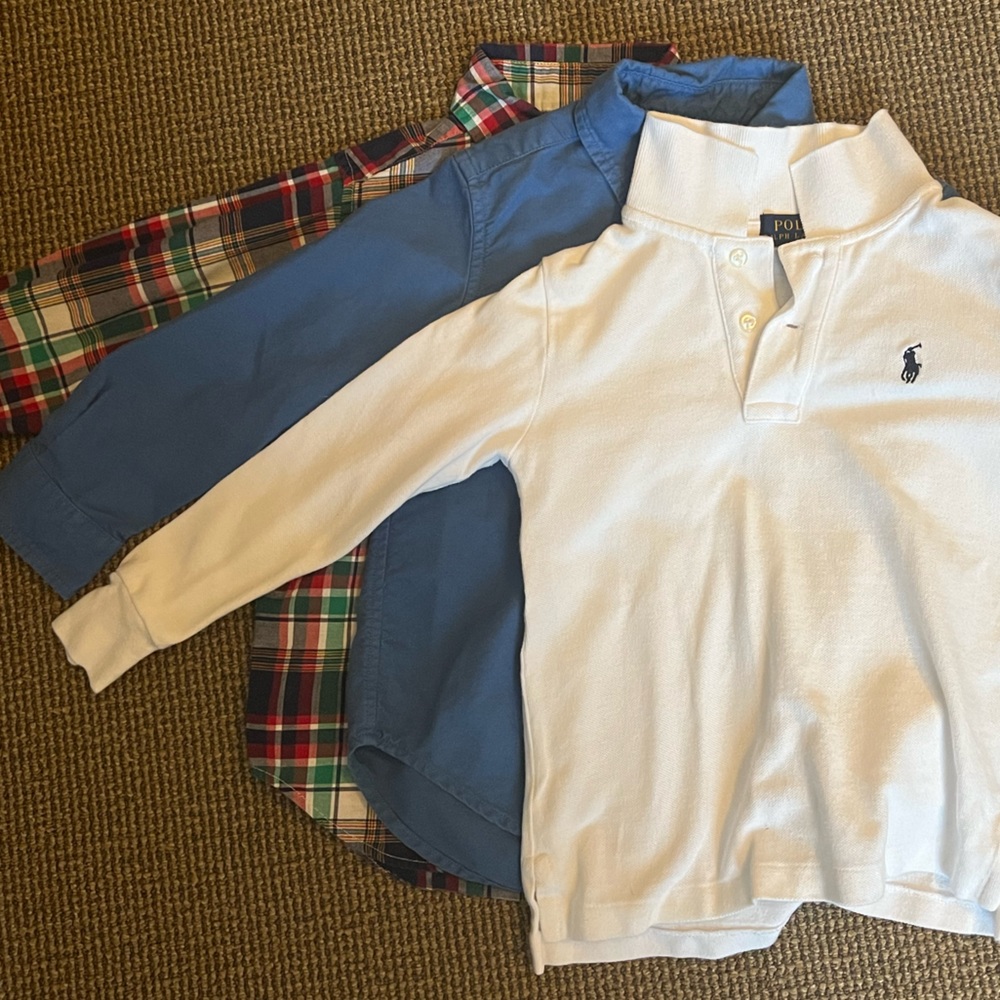 Ralph Lauren Long sleeve 3T shirt bundle